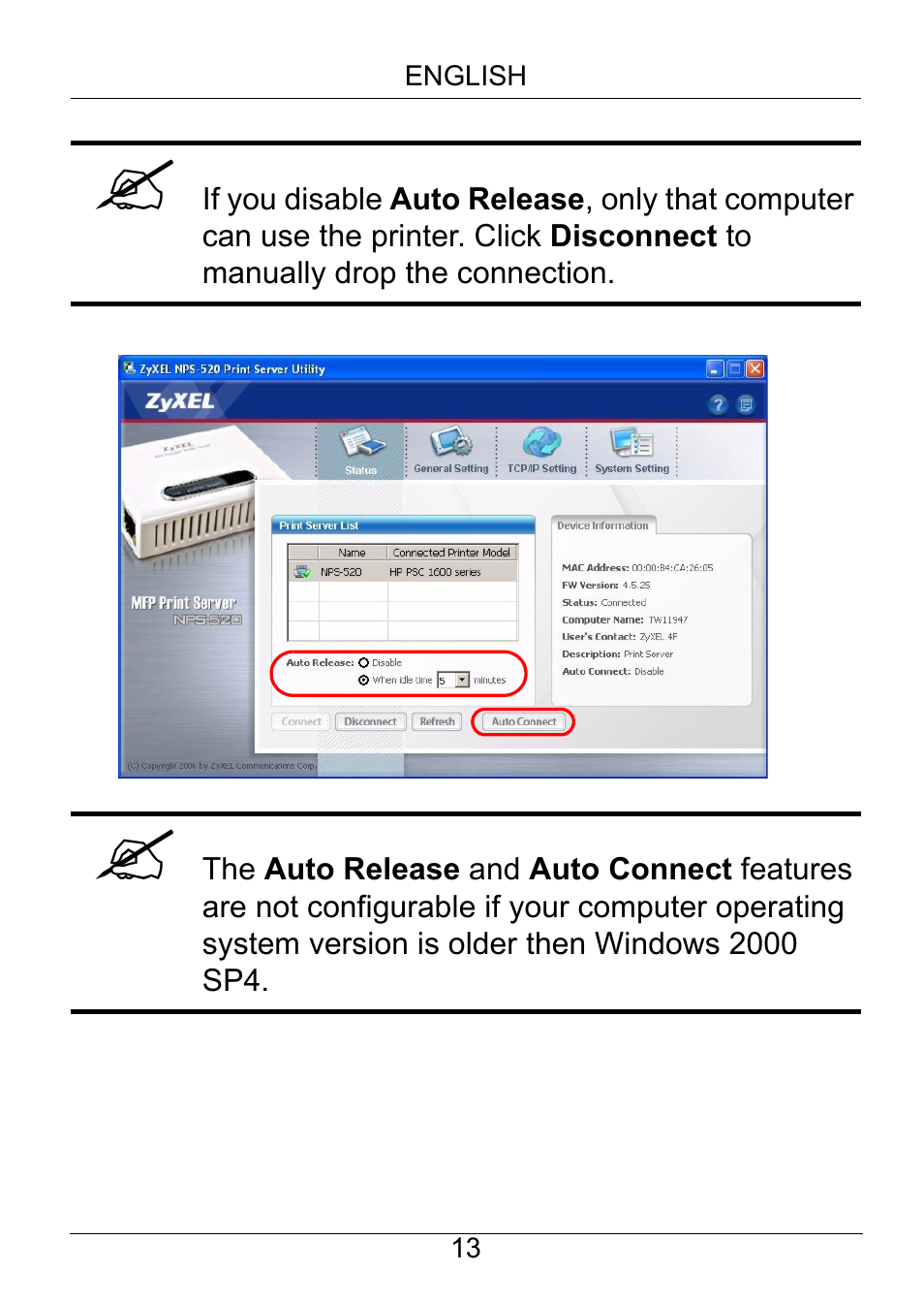 ZyXEL Communications NPS-520 User Manual | Page 14 / 115