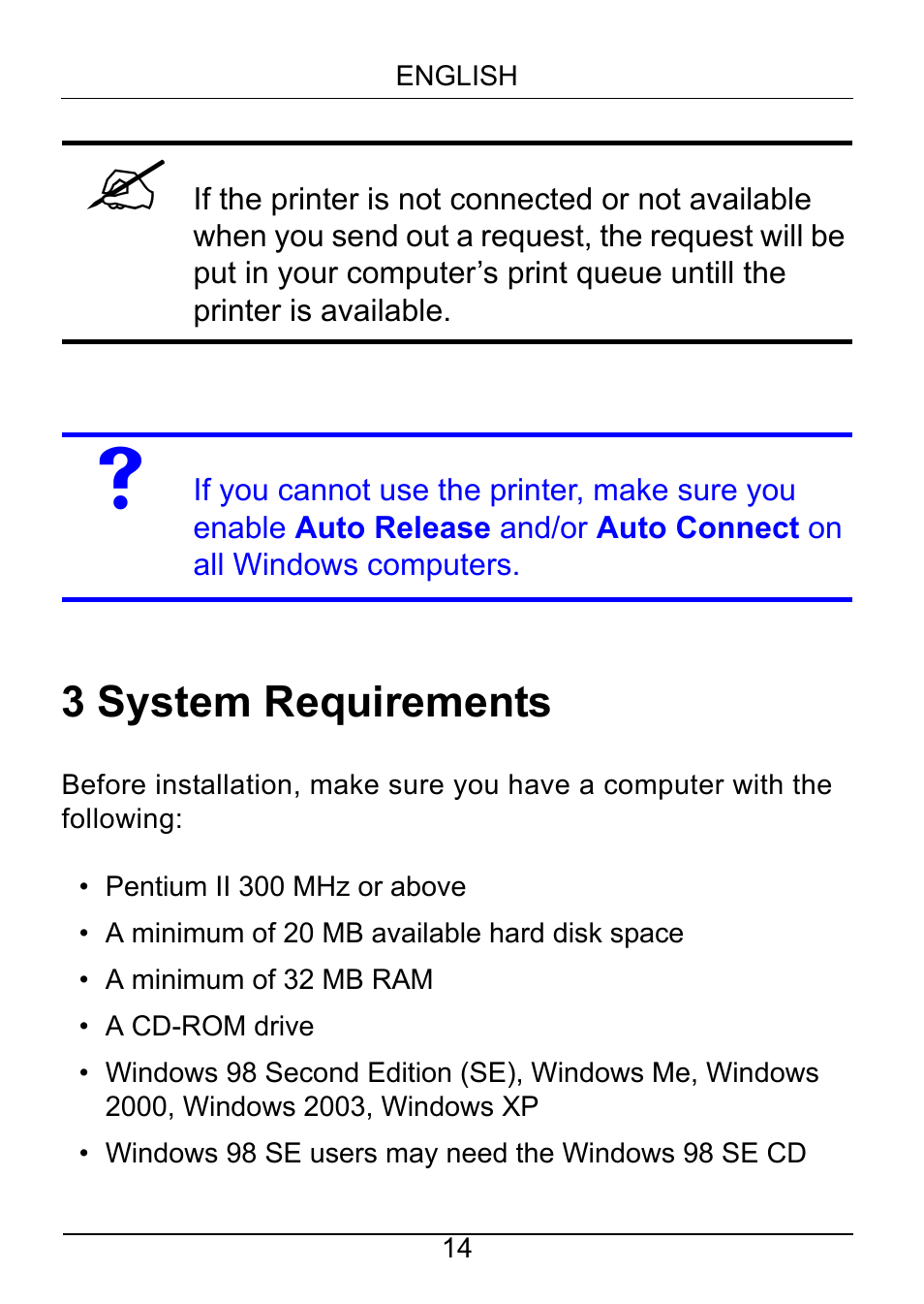 3 system requirements | ZyXEL Communications NPS-520 User Manual | Page 15 / 115