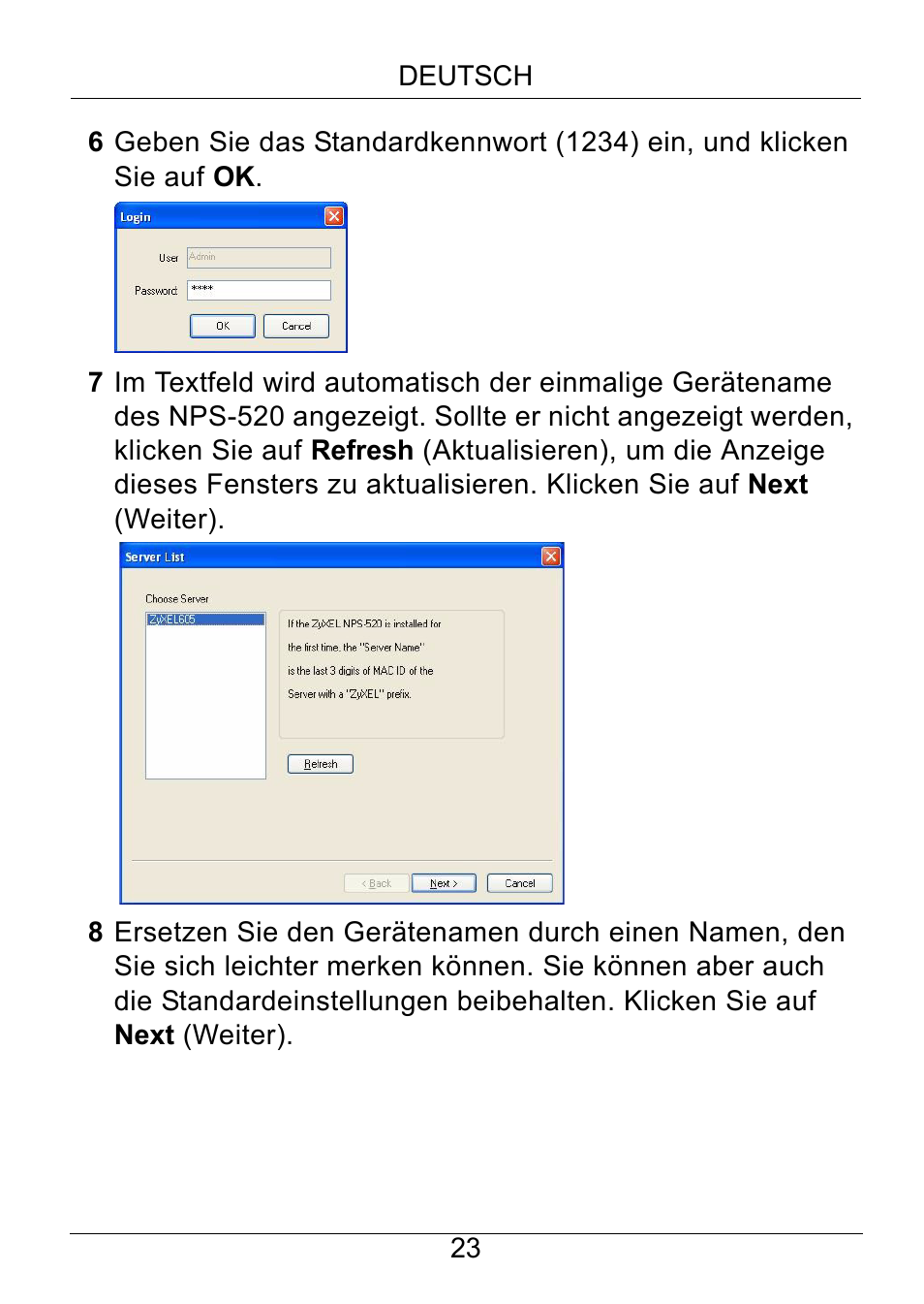 ZyXEL Communications NPS-520 User Manual | Page 24 / 115