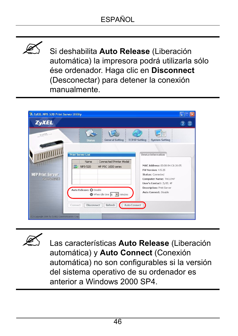 ZyXEL Communications NPS-520 User Manual | Page 47 / 115