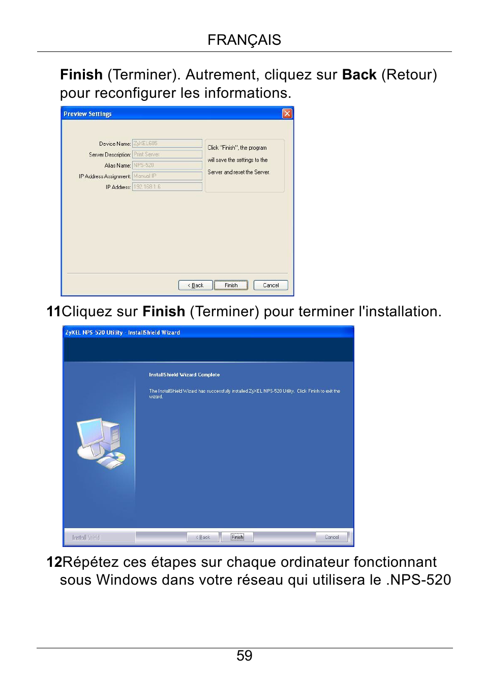 ZyXEL Communications NPS-520 User Manual | Page 60 / 115