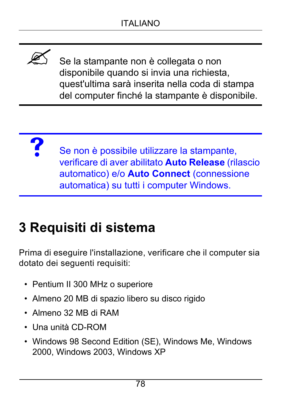 3 requisiti di sistema | ZyXEL Communications NPS-520 User Manual | Page 79 / 115
