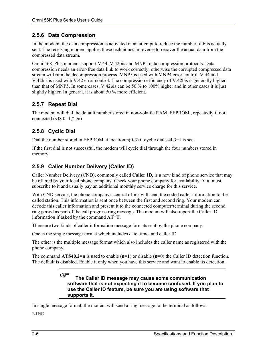 ZyXEL Communications 56K Plus Series User Manual | Page 18 / 66