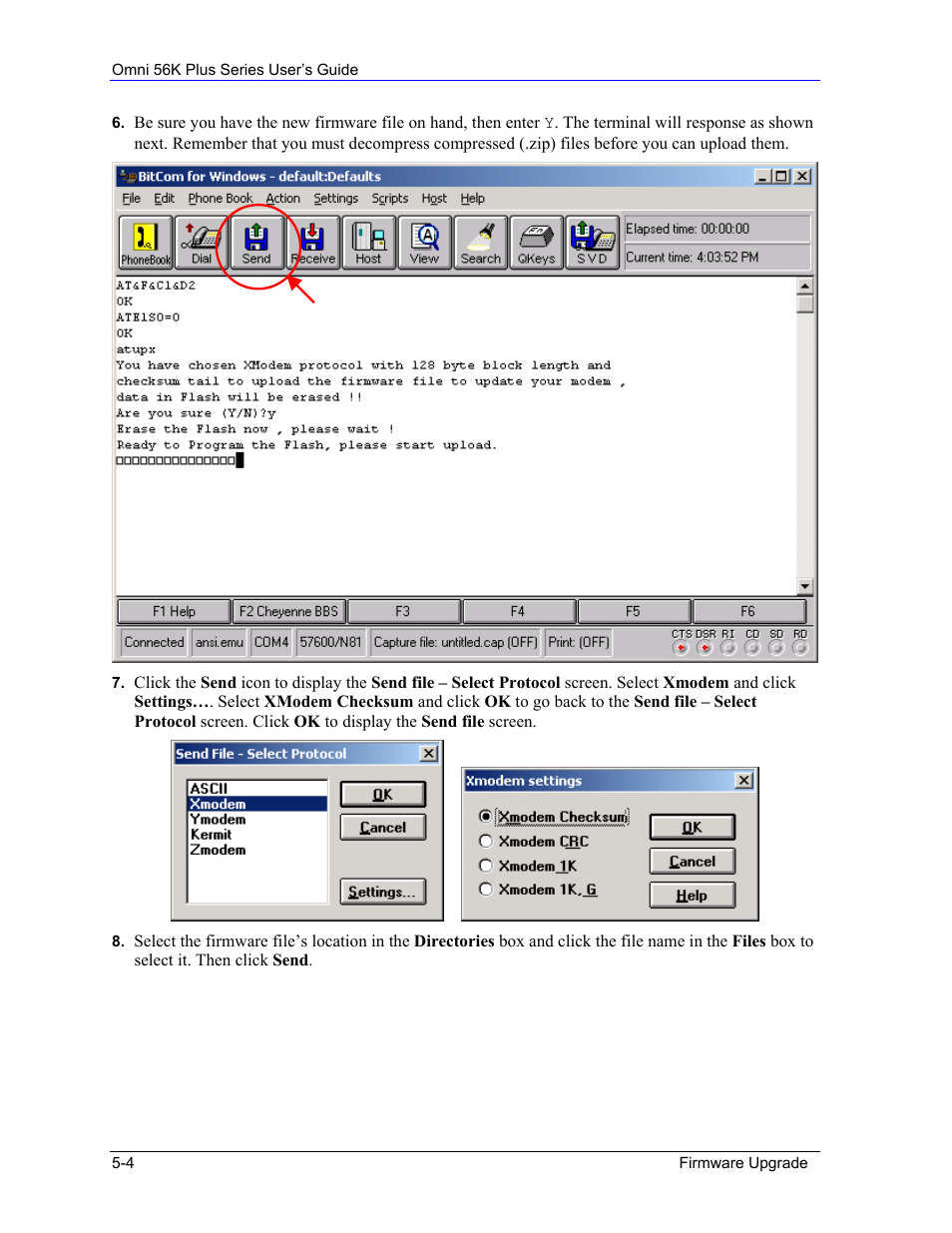 ZyXEL Communications 56K Plus Series User Manual | Page 58 / 66