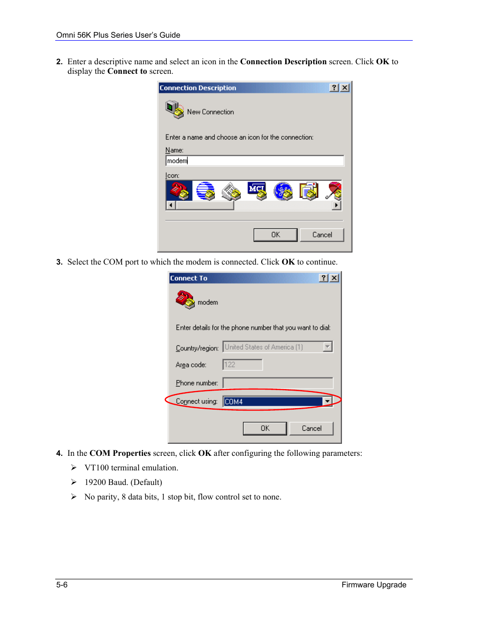 ZyXEL Communications 56K Plus Series User Manual | Page 60 / 66