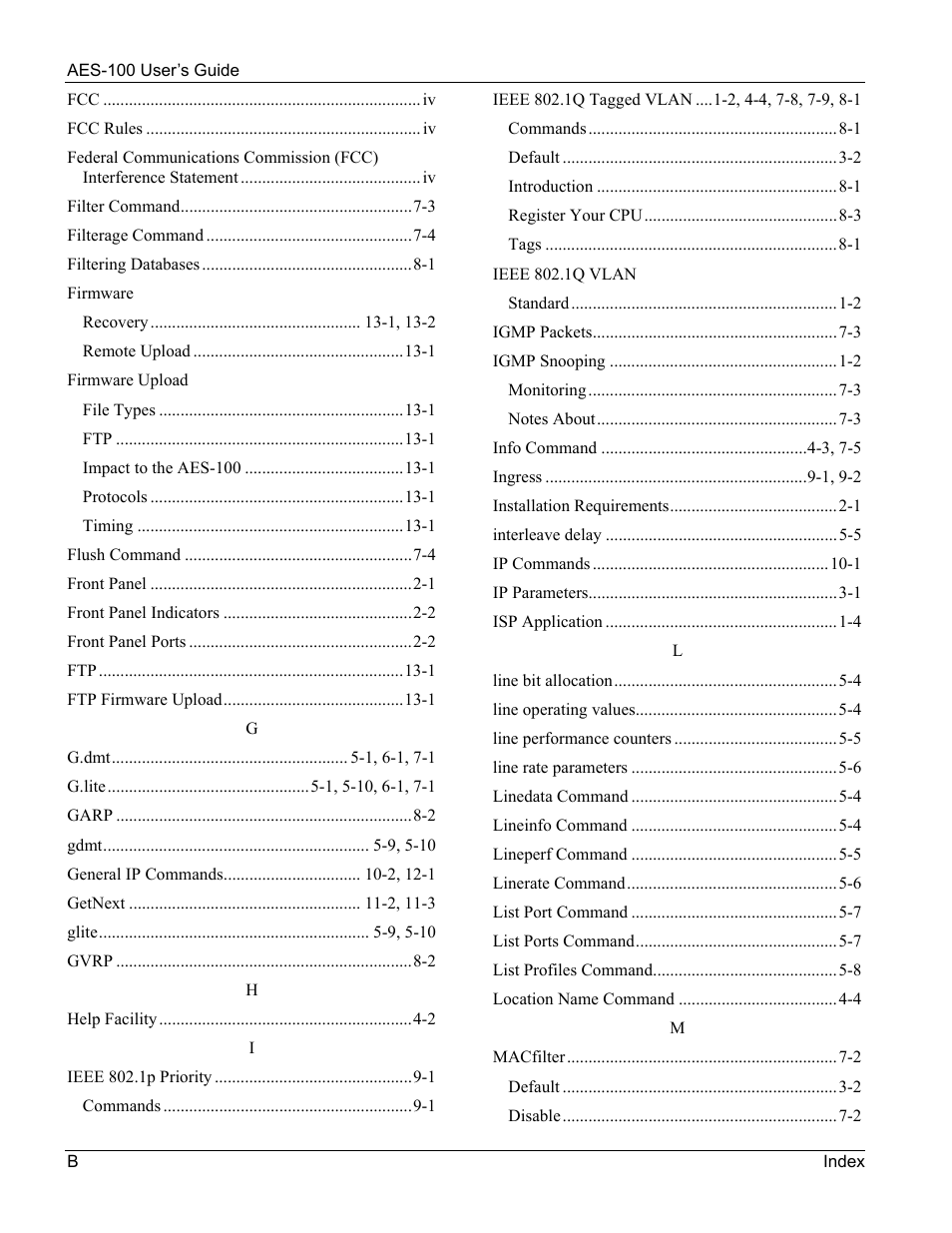 ZyXEL Communications AES-100 User Manual | Page 88 / 90