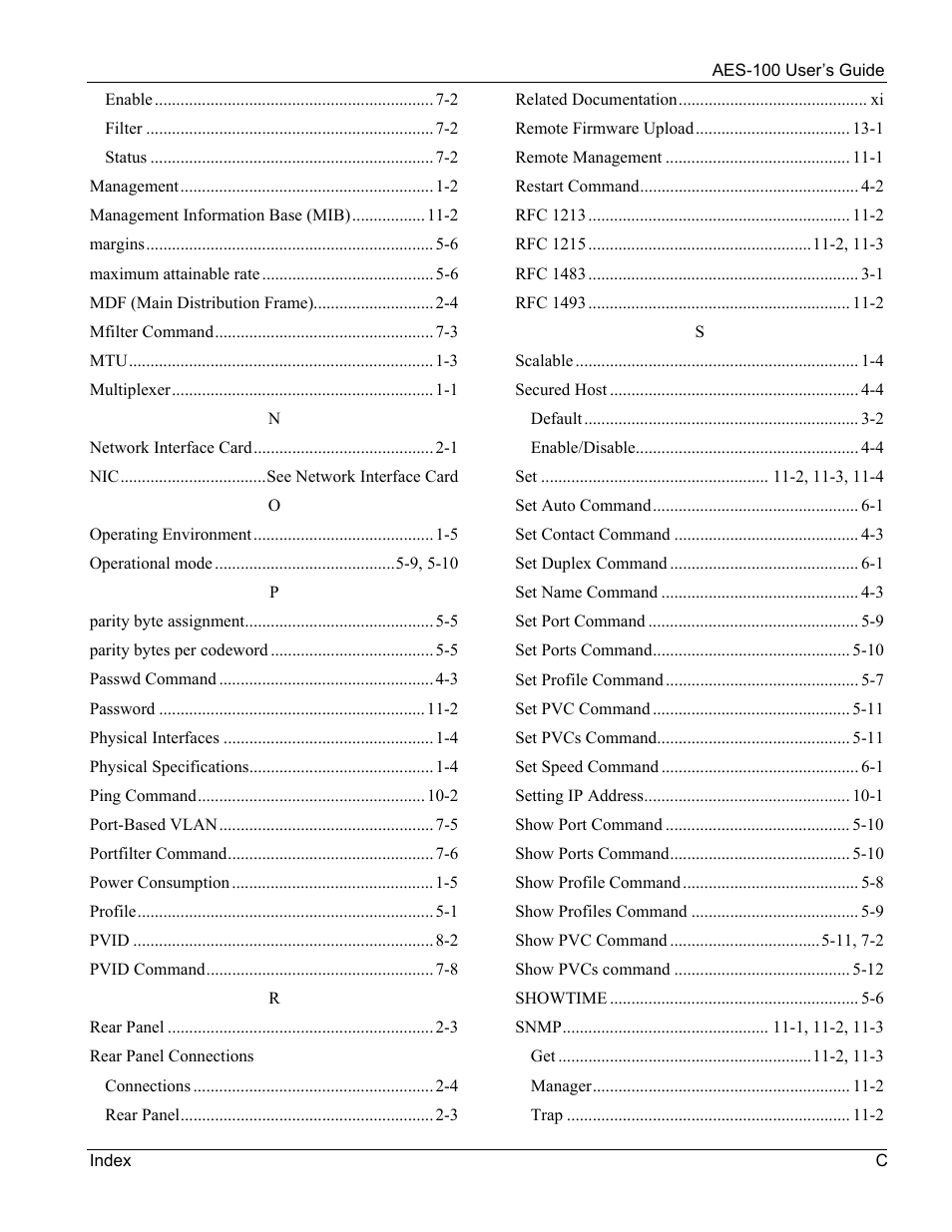 ZyXEL Communications AES-100 User Manual | Page 89 / 90