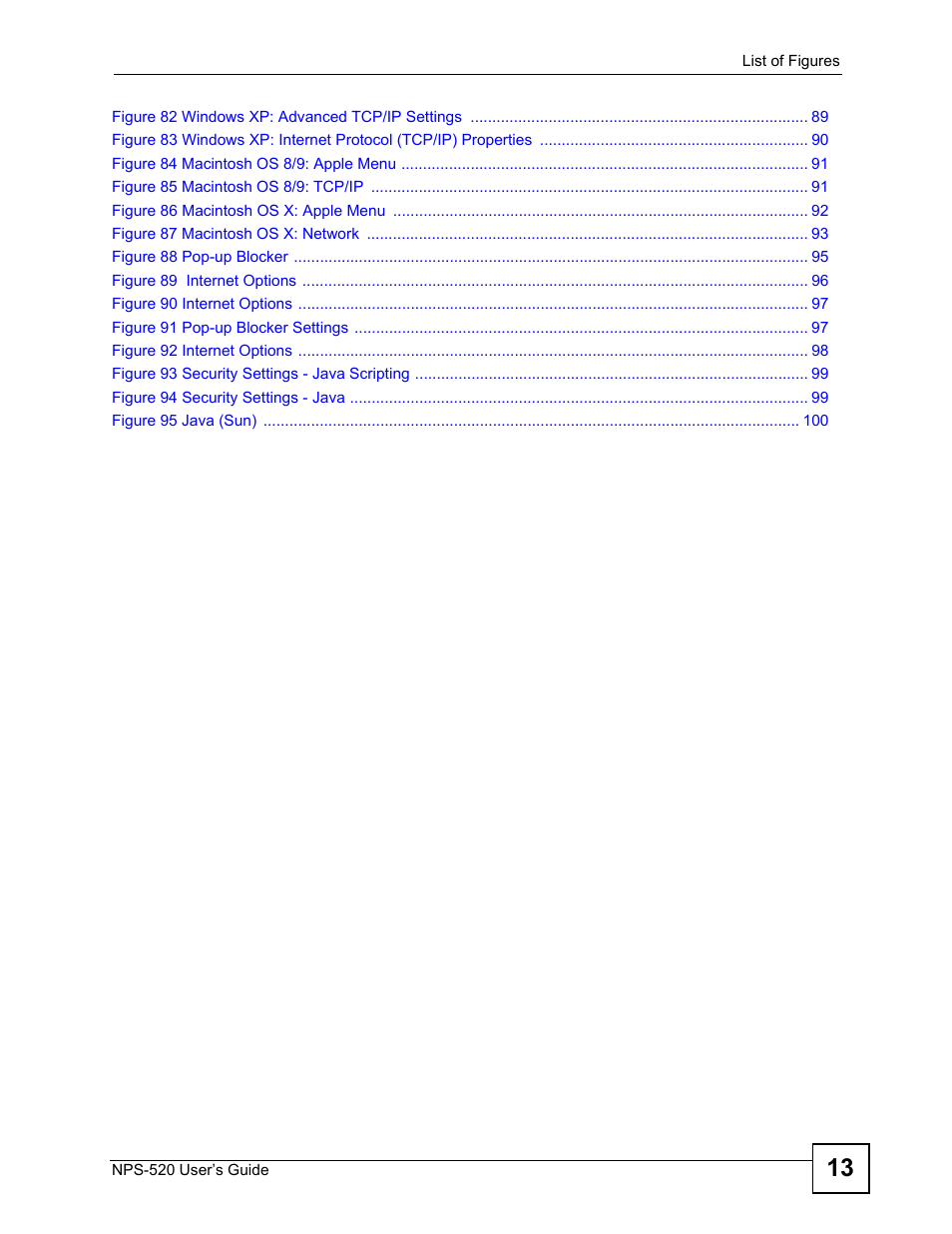 ZyXEL Communications NPS-520 User Manual | Page 13 / 112