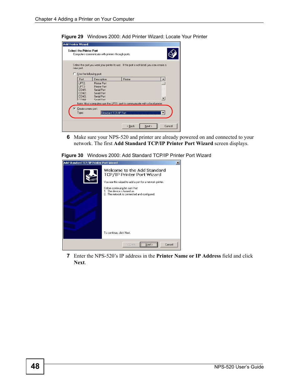 ZyXEL Communications NPS-520 User Manual | Page 48 / 112