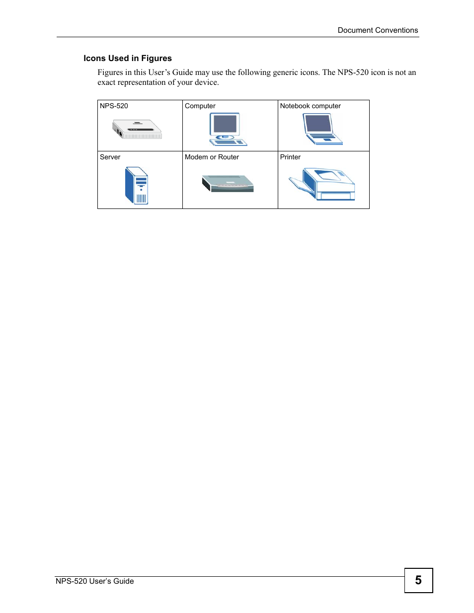 ZyXEL Communications NPS-520 User Manual | Page 5 / 112