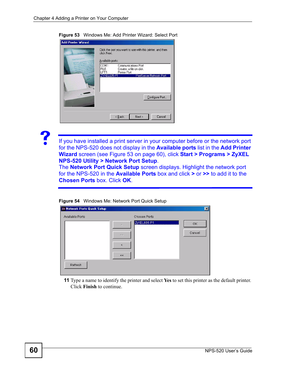 ZyXEL Communications NPS-520 User Manual | Page 60 / 112