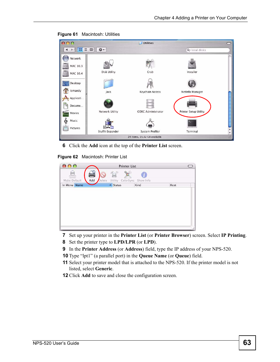 ZyXEL Communications NPS-520 User Manual | Page 63 / 112