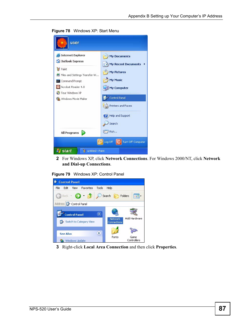 ZyXEL Communications NPS-520 User Manual | Page 87 / 112