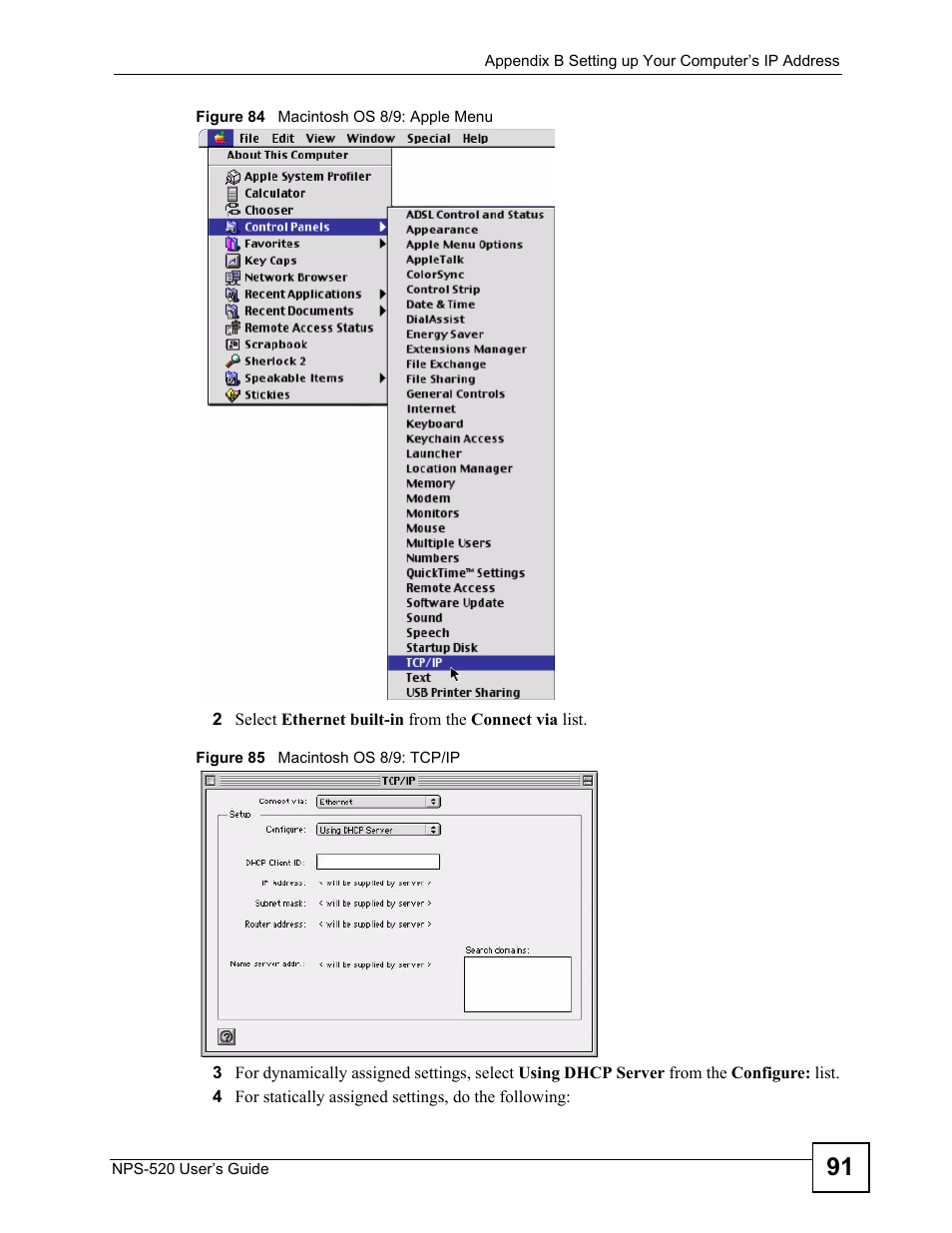 ZyXEL Communications NPS-520 User Manual | Page 91 / 112