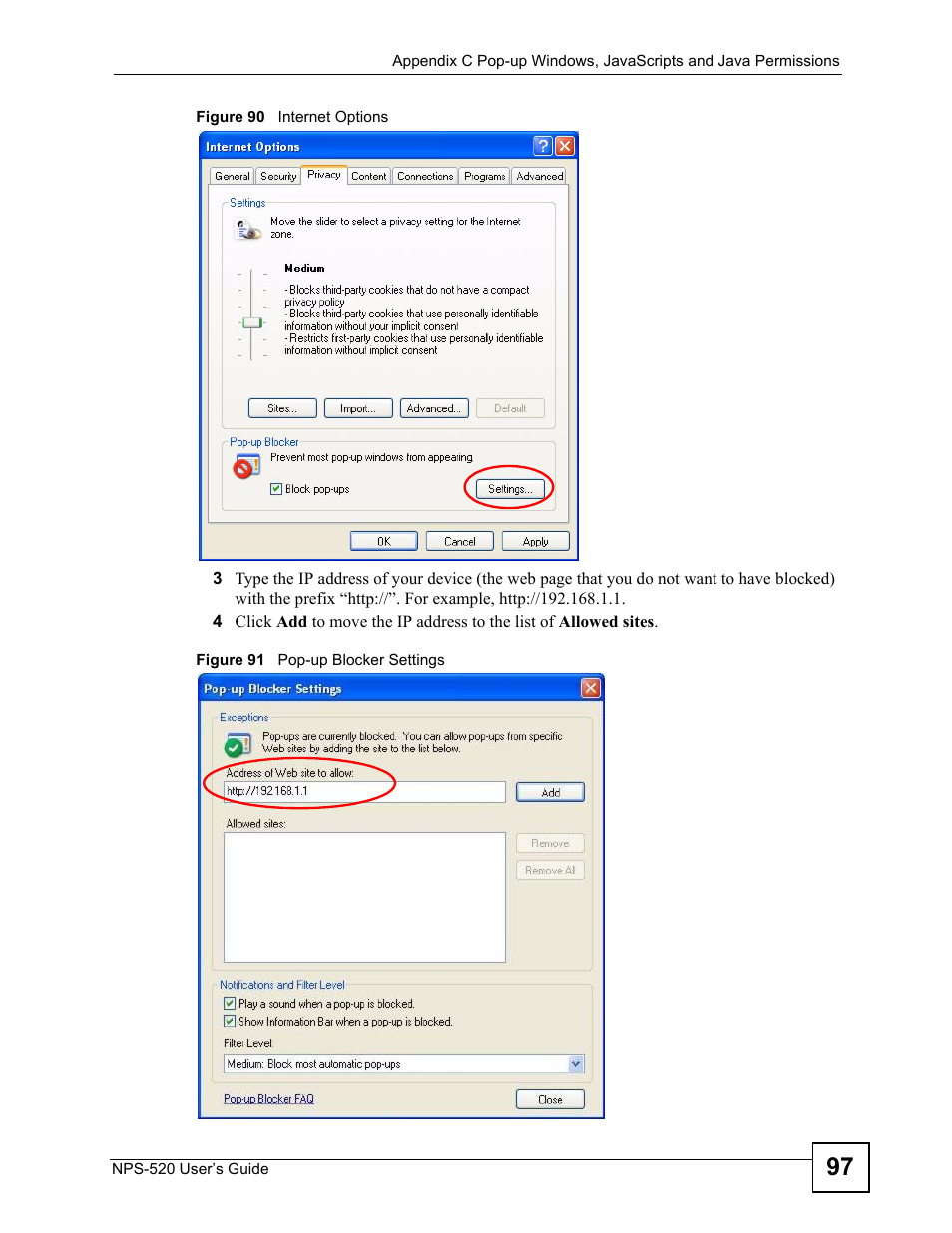 ZyXEL Communications NPS-520 User Manual | Page 97 / 112