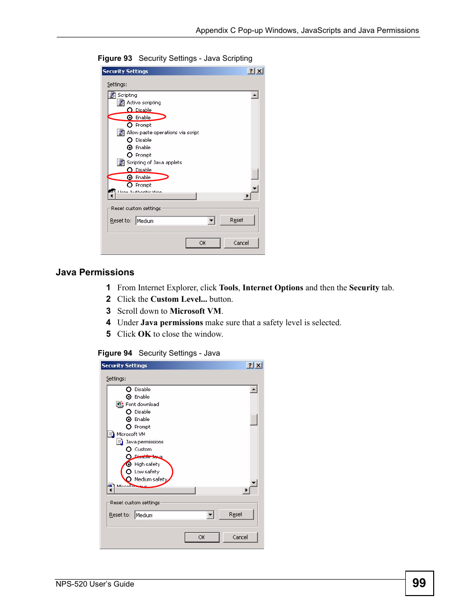 ZyXEL Communications NPS-520 User Manual | Page 99 / 112