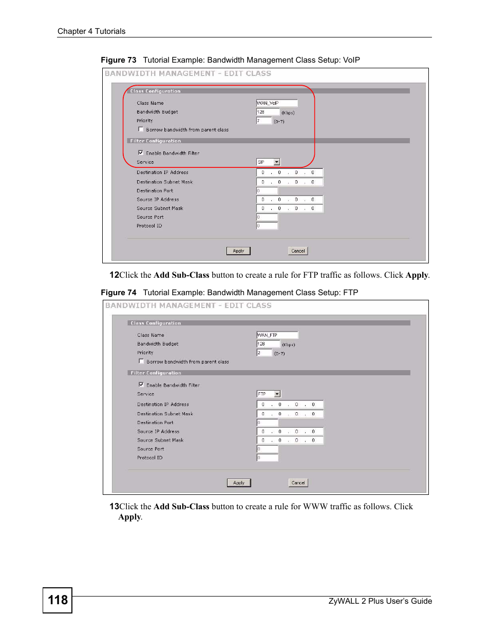 ZyXEL Communications ZyWALL 2 Plus User Manual | Page 118 / 686