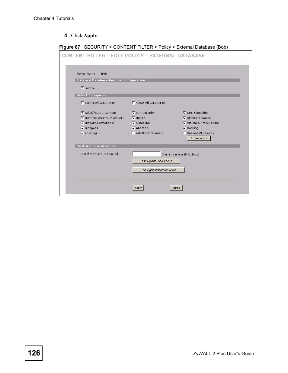 ZyXEL Communications ZyWALL 2 Plus User Manual | Page 126 / 686
