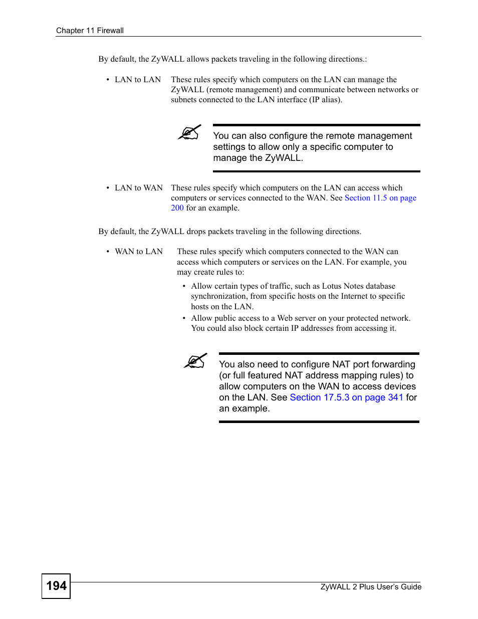 ZyXEL Communications ZyWALL 2 Plus User Manual | Page 194 / 686