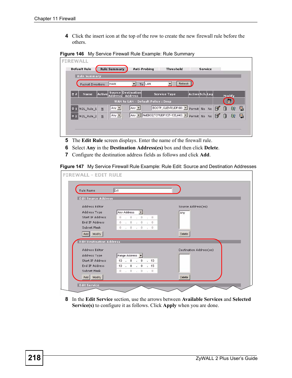 ZyXEL Communications ZyWALL 2 Plus User Manual | Page 218 / 686