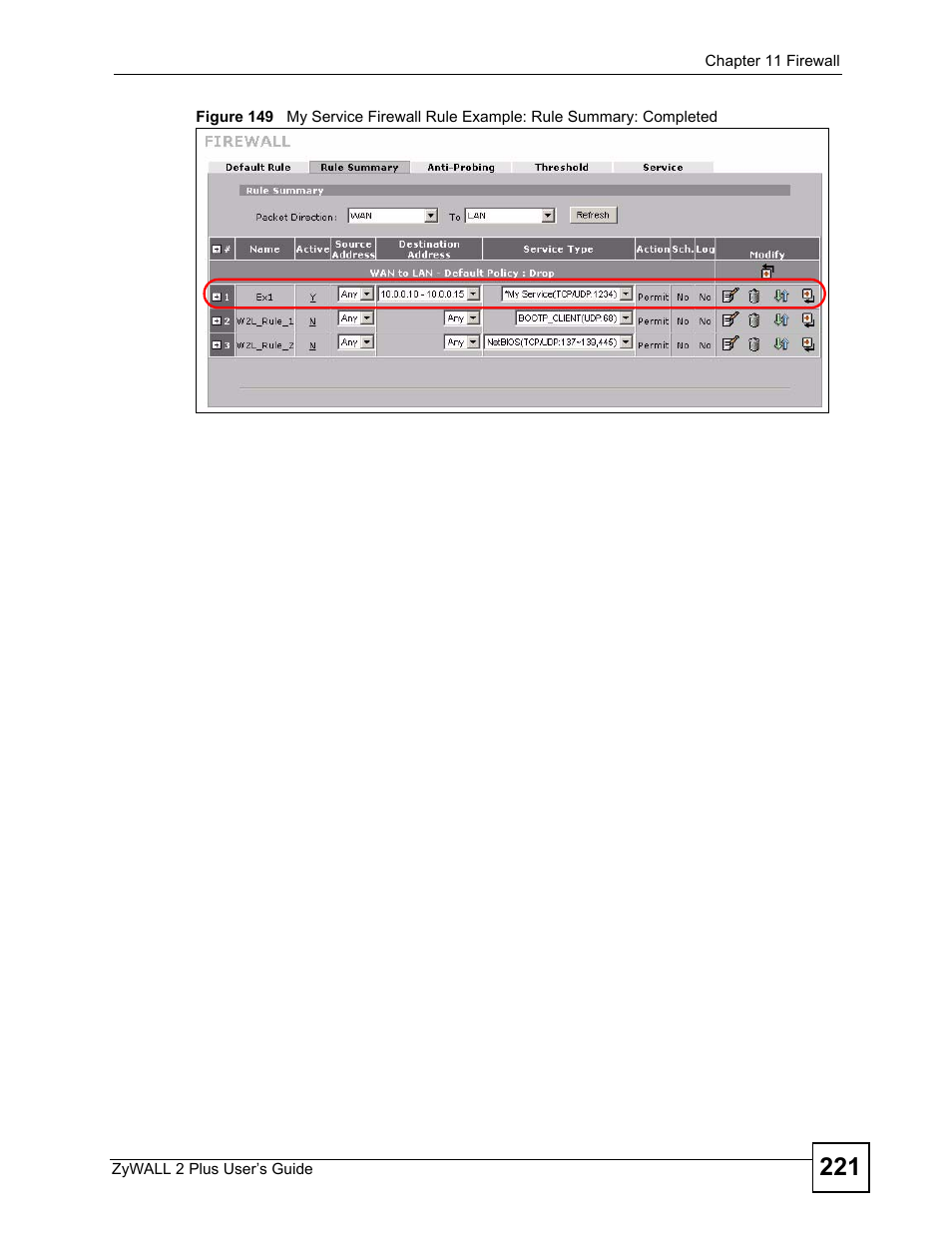 ZyXEL Communications ZyWALL 2 Plus User Manual | Page 221 / 686