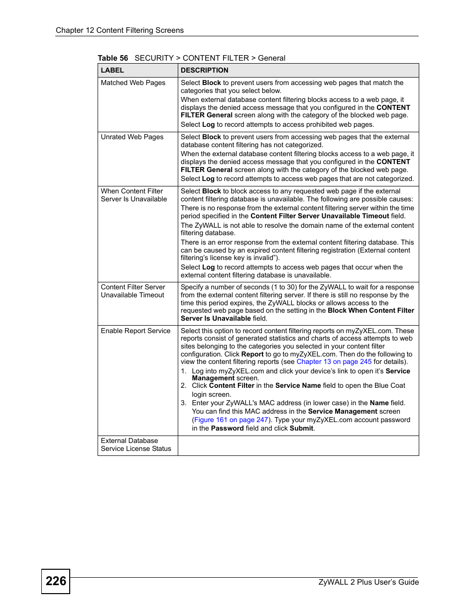 ZyXEL Communications ZyWALL 2 Plus User Manual | Page 226 / 686