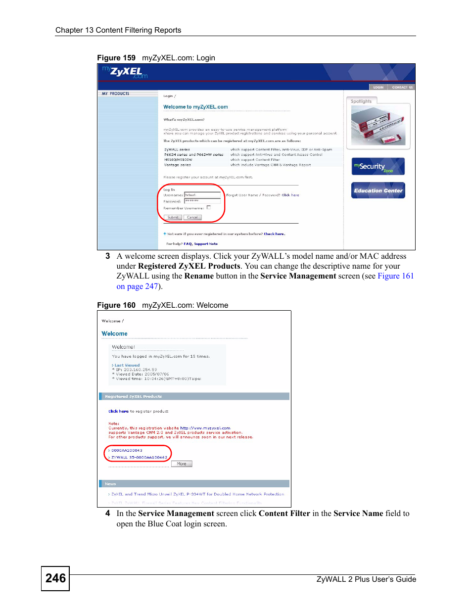 ZyXEL Communications ZyWALL 2 Plus User Manual | Page 246 / 686