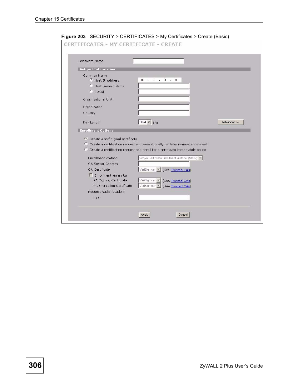 ZyXEL Communications ZyWALL 2 Plus User Manual | Page 306 / 686