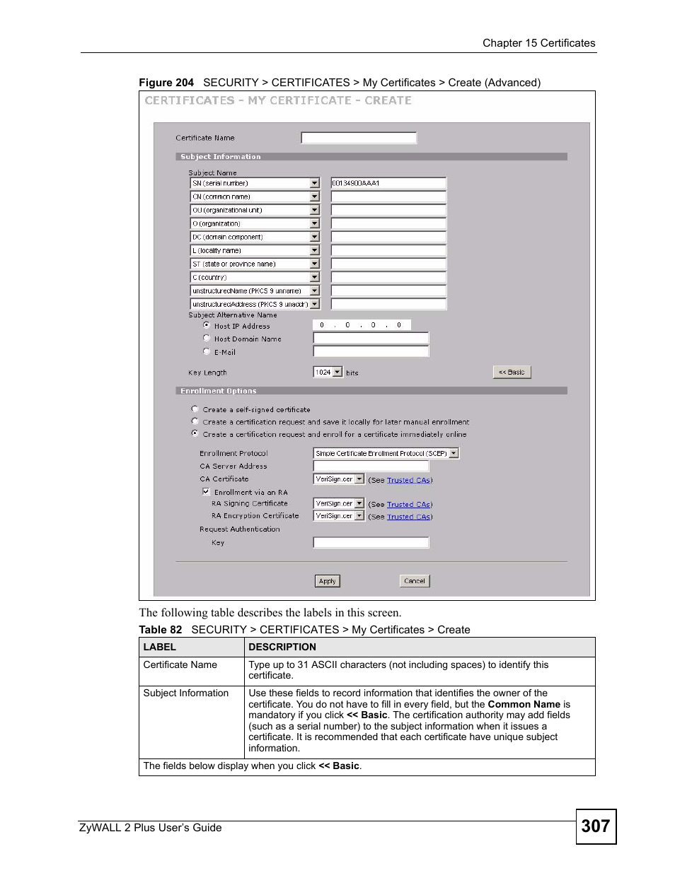 ZyXEL Communications ZyWALL 2 Plus User Manual | Page 307 / 686