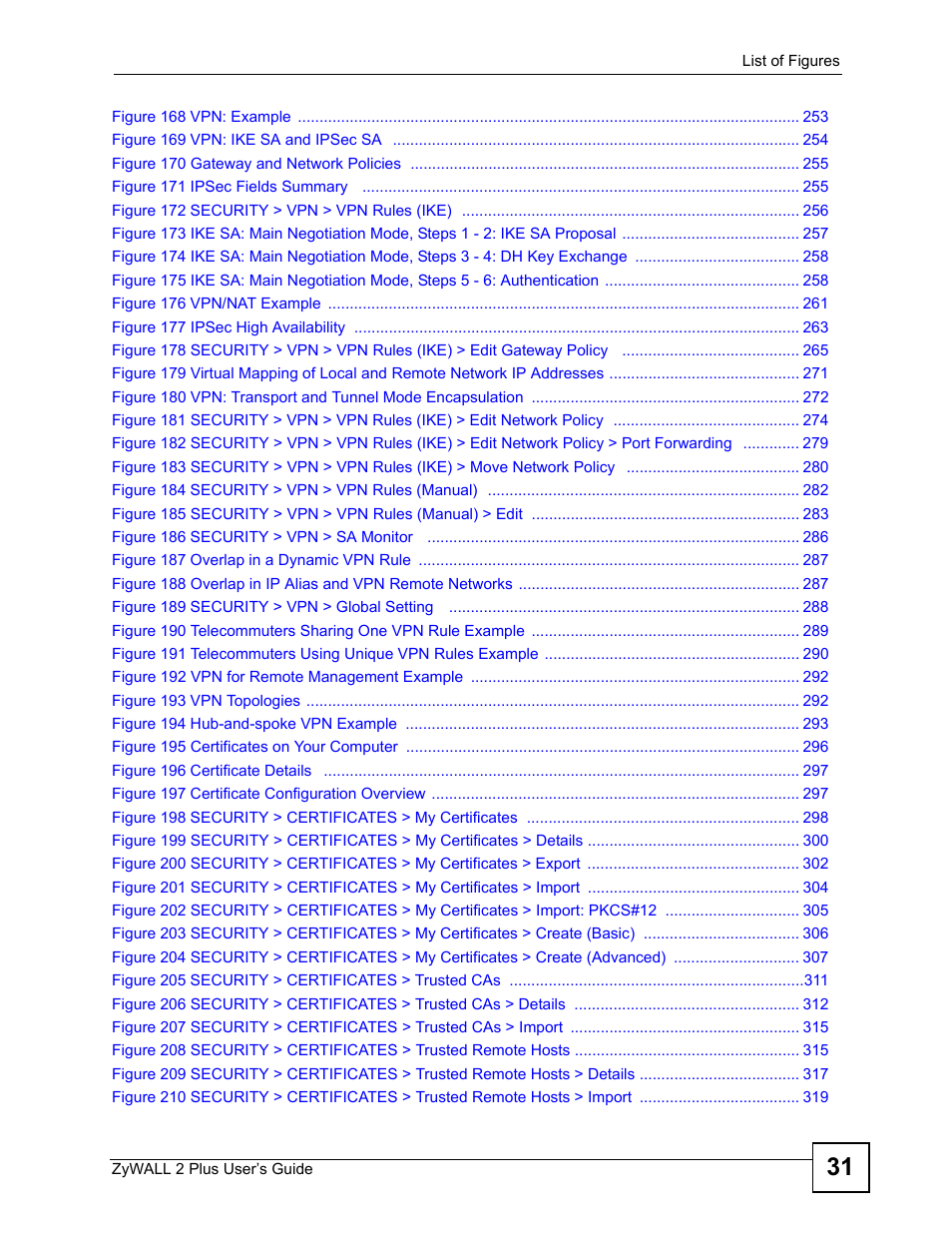 ZyXEL Communications ZyWALL 2 Plus User Manual | Page 31 / 686