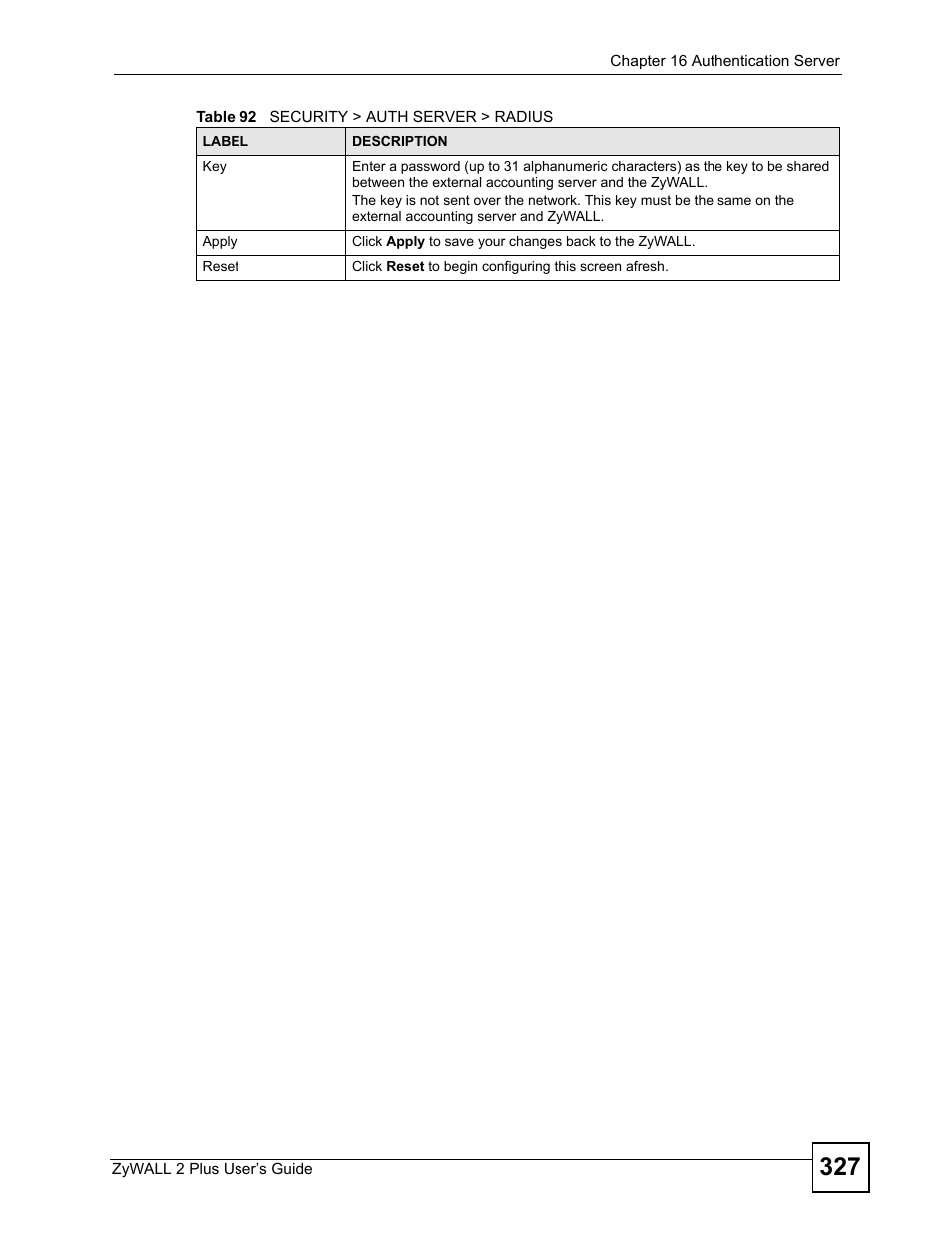 ZyXEL Communications ZyWALL 2 Plus User Manual | Page 327 / 686