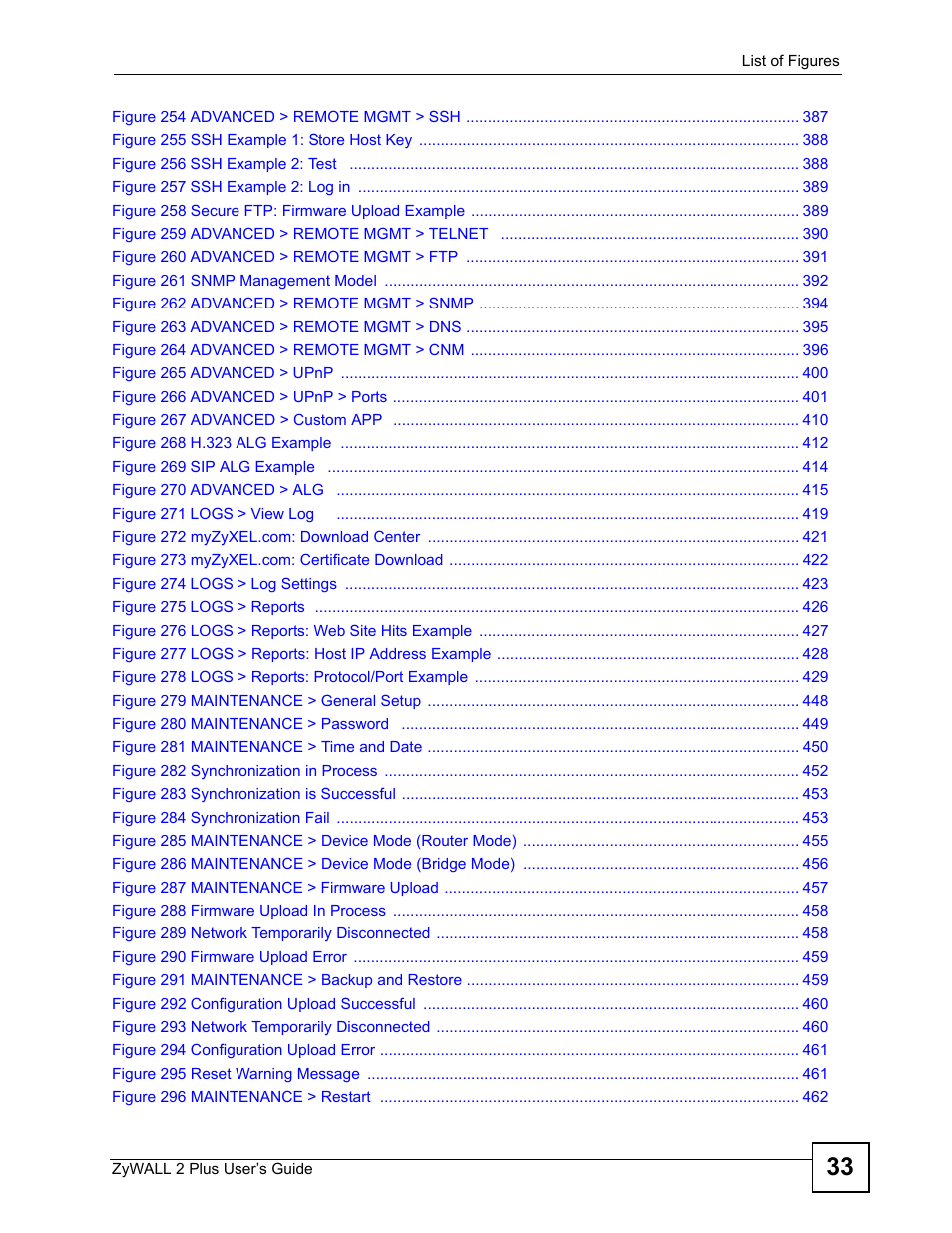 ZyXEL Communications ZyWALL 2 Plus User Manual | Page 33 / 686