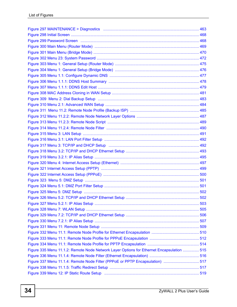 ZyXEL Communications ZyWALL 2 Plus User Manual | Page 34 / 686