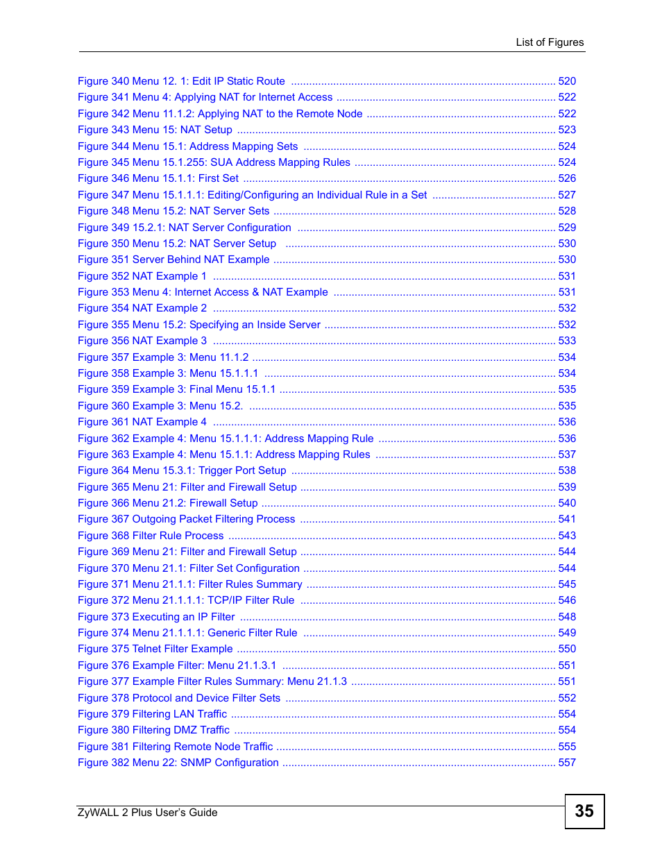 ZyXEL Communications ZyWALL 2 Plus User Manual | Page 35 / 686