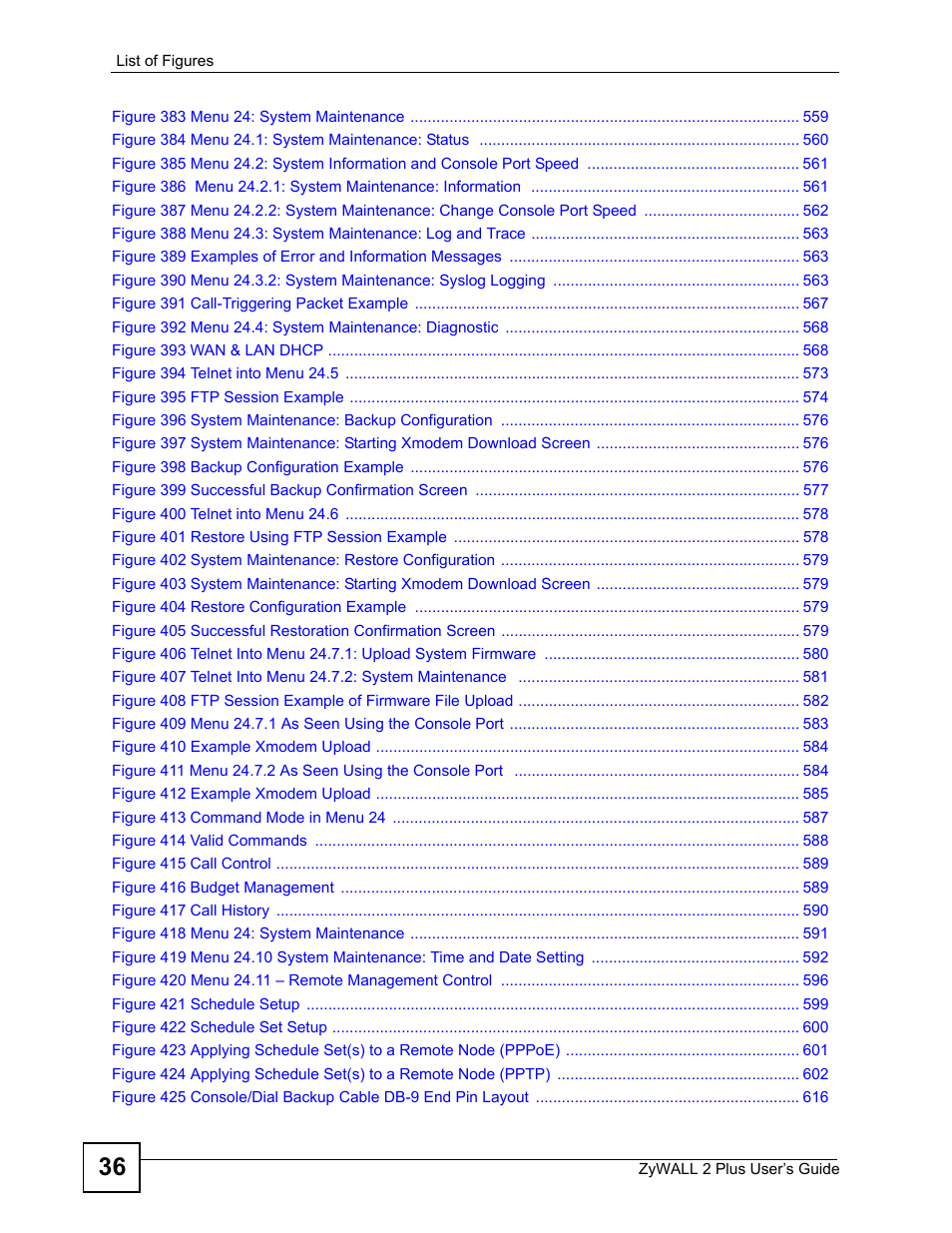 ZyXEL Communications ZyWALL 2 Plus User Manual | Page 36 / 686