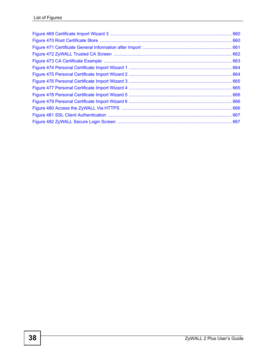 ZyXEL Communications ZyWALL 2 Plus User Manual | Page 38 / 686