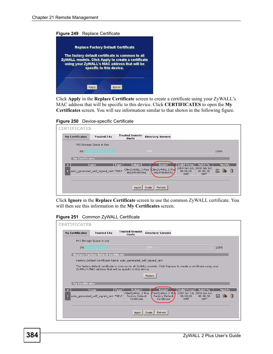 ZyXEL Communications ZyWALL 2 Plus User Manual | Page 384 / 686