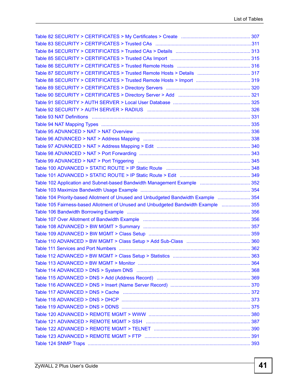 ZyXEL Communications ZyWALL 2 Plus User Manual | Page 41 / 686