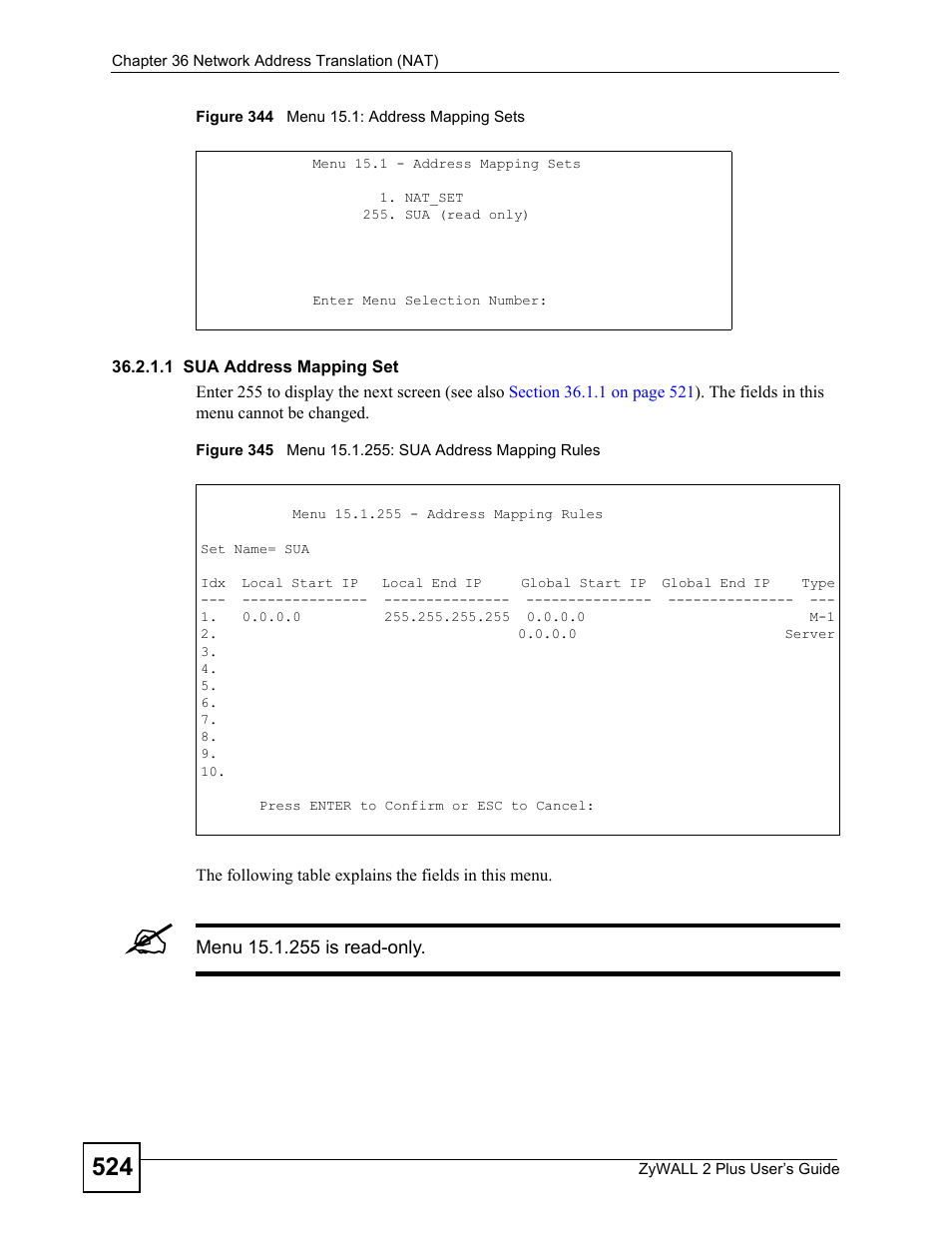 ZyXEL Communications ZyWALL 2 Plus User Manual | Page 524 / 686