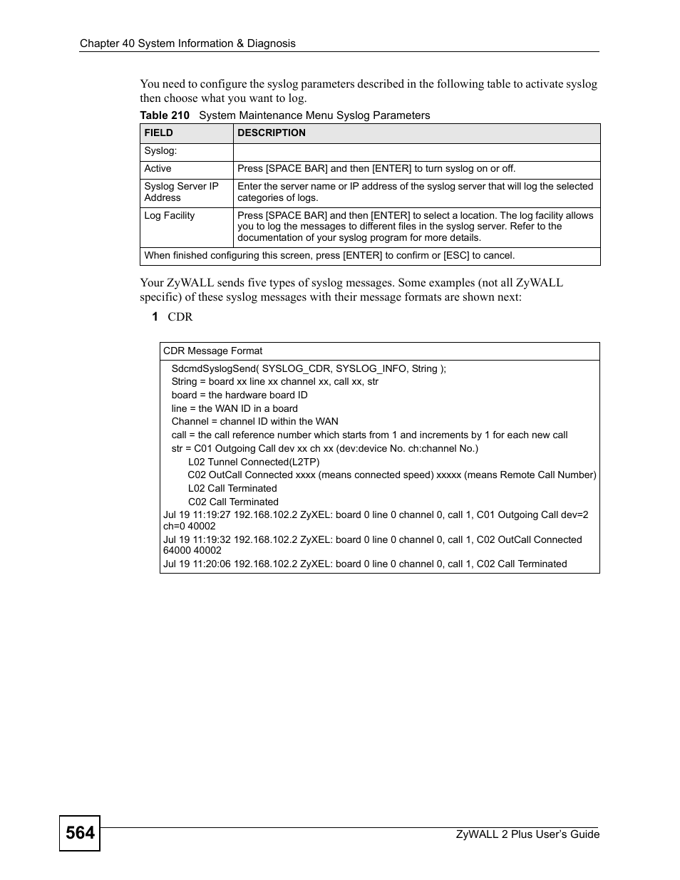 ZyXEL Communications ZyWALL 2 Plus User Manual | Page 564 / 686