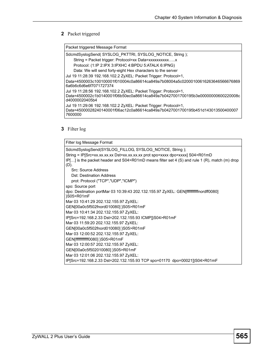 ZyXEL Communications ZyWALL 2 Plus User Manual | Page 565 / 686
