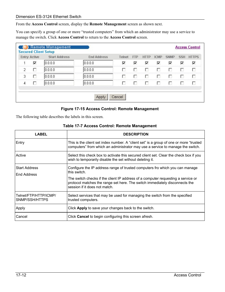 ZyXEL Communications ZyXEL Dimension ES-3124 User Manual | Page 144 / 272