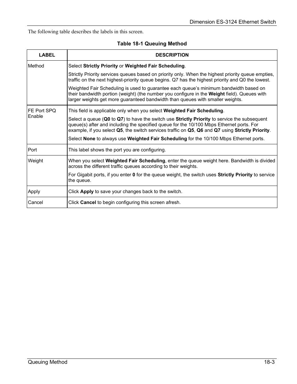 ZyXEL Communications ZyXEL Dimension ES-3124 User Manual | Page 147 / 272