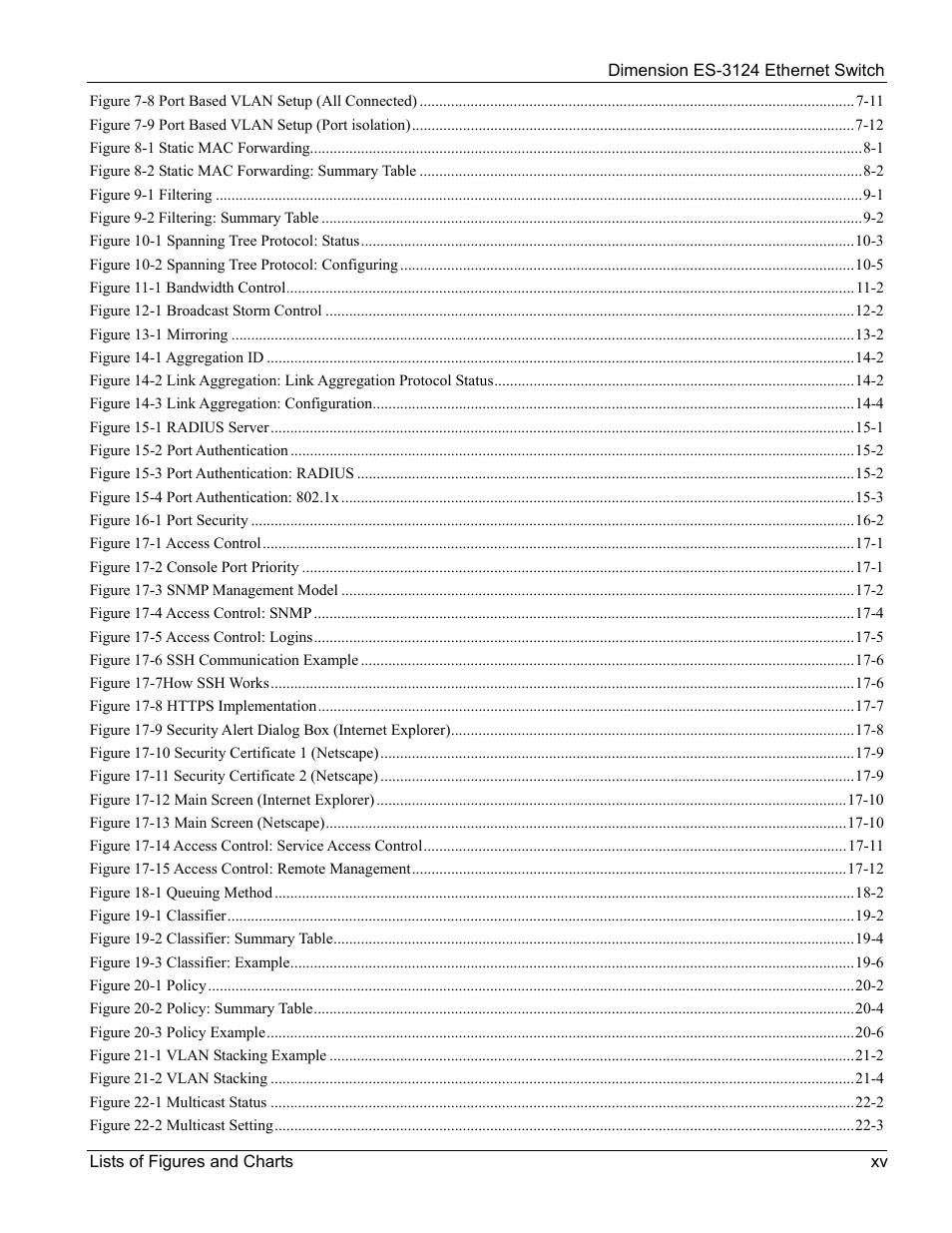 ZyXEL Communications ZyXEL Dimension ES-3124 User Manual | Page 15 / 272