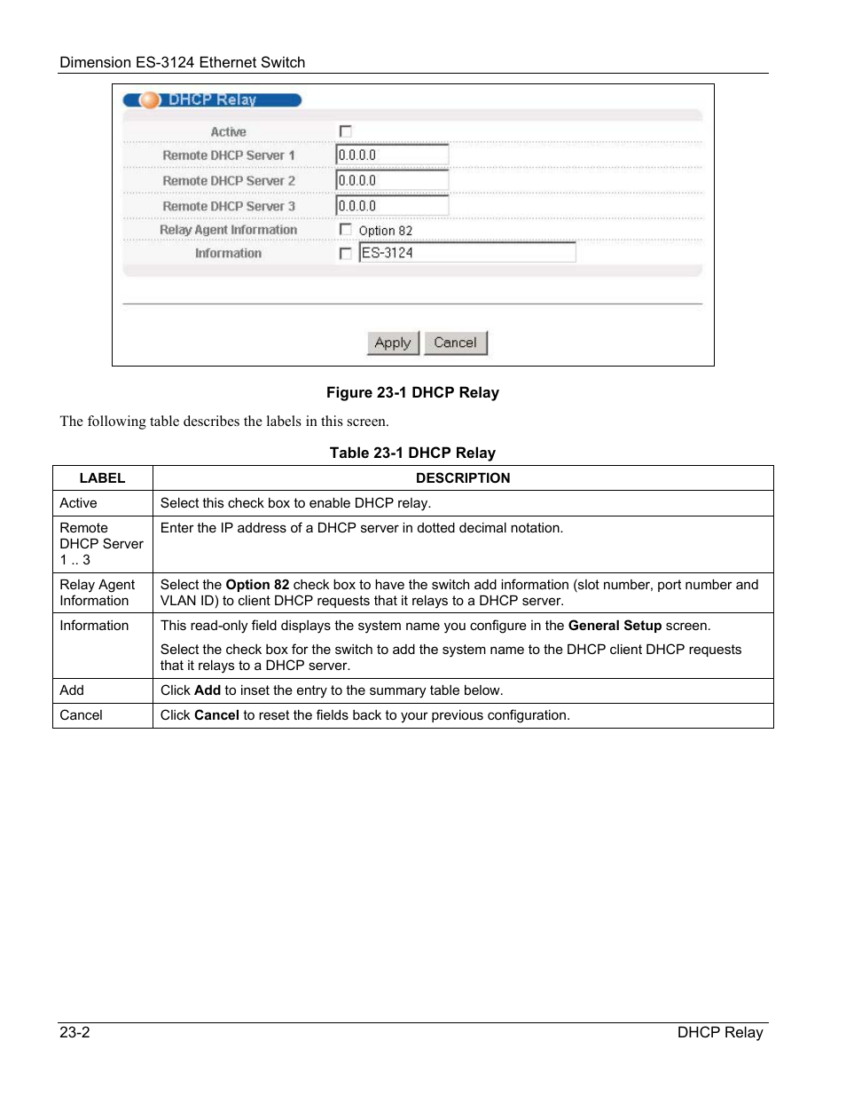 ZyXEL Communications ZyXEL Dimension ES-3124 User Manual | Page 182 / 272