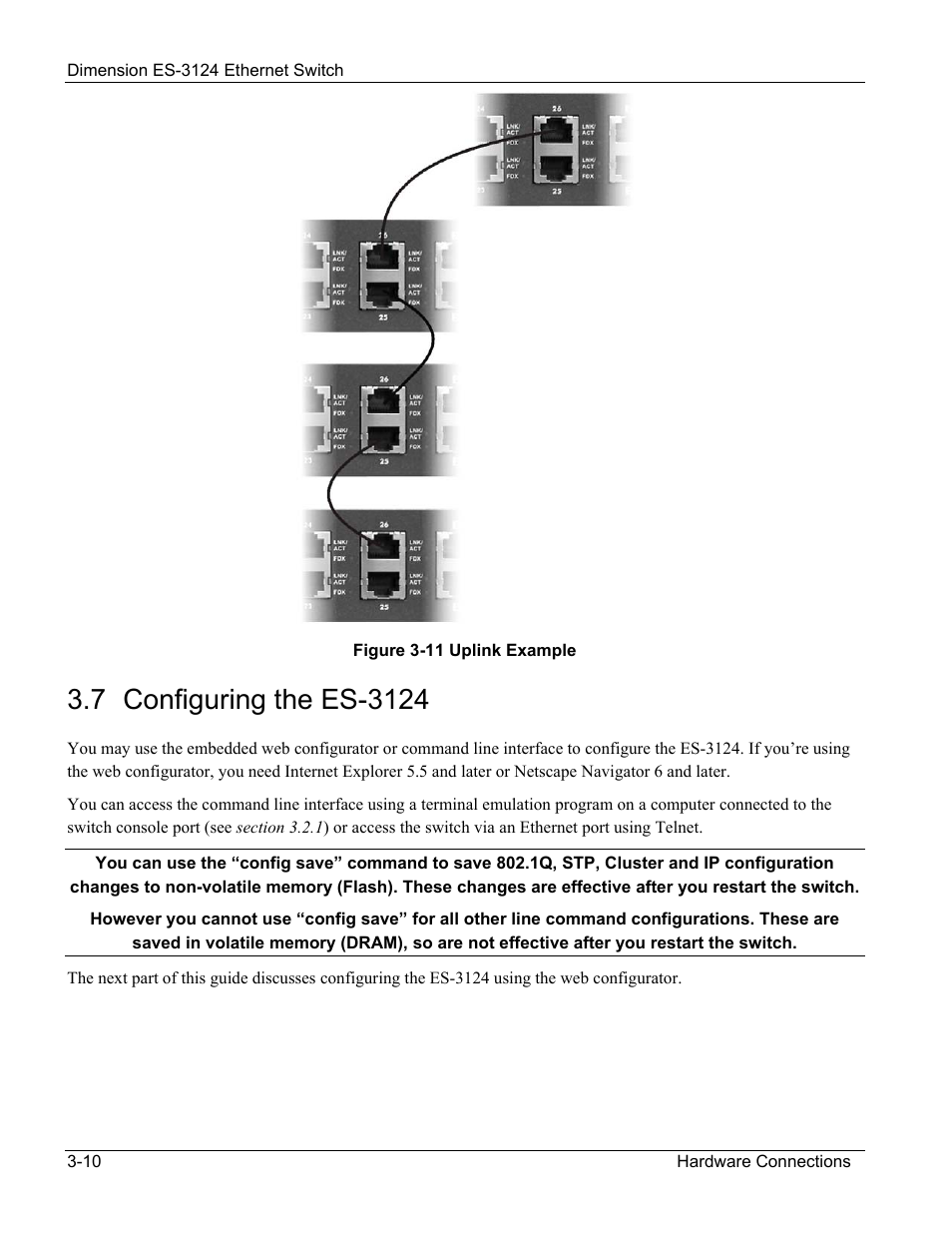 Configuring the es-3124 | ZyXEL Communications ZyXEL Dimension ES-3124 User Manual | Page 46 / 272