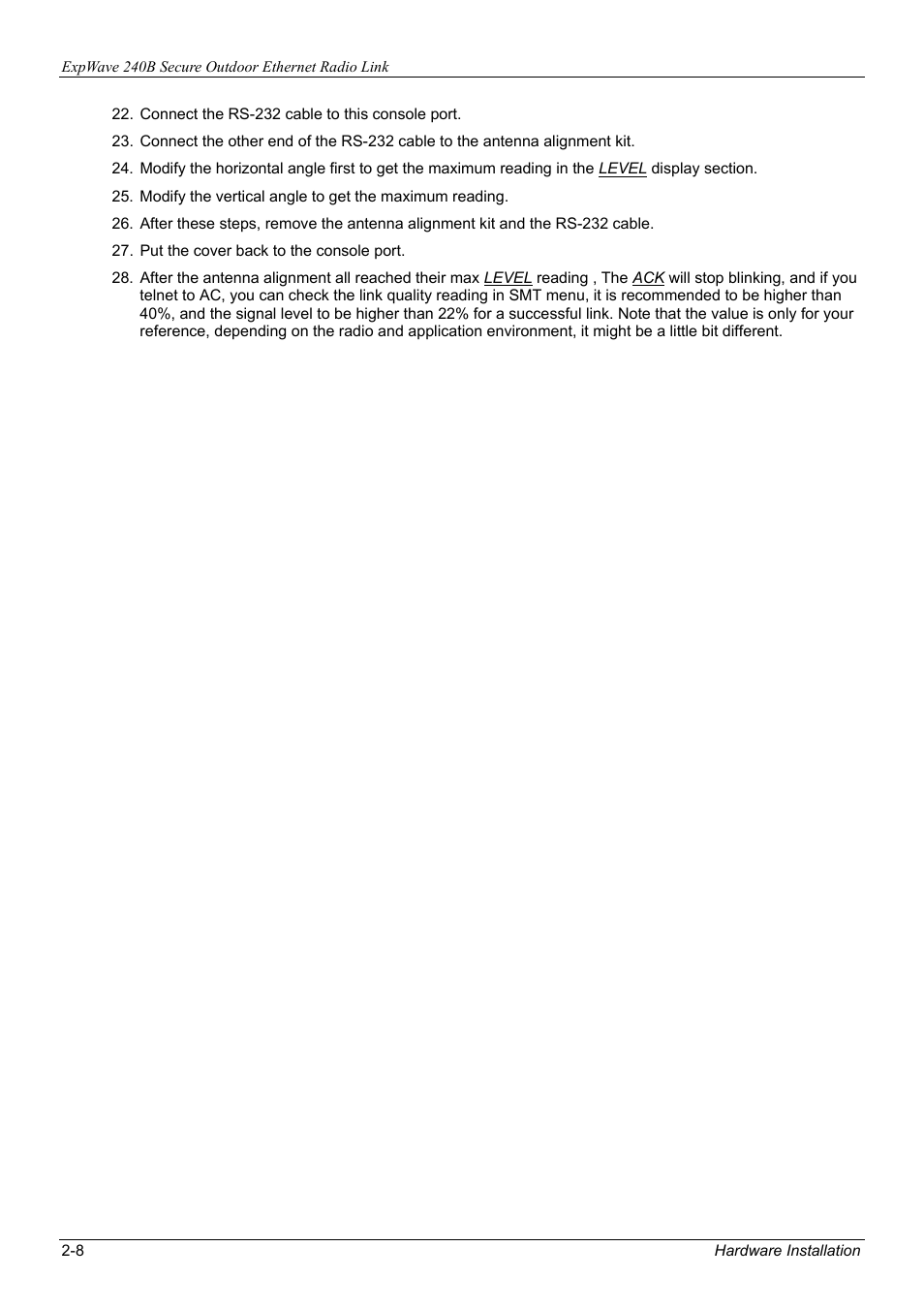 ZyXEL Communications ZyXEL ExpWave 240B User Manual | Page 30 / 96