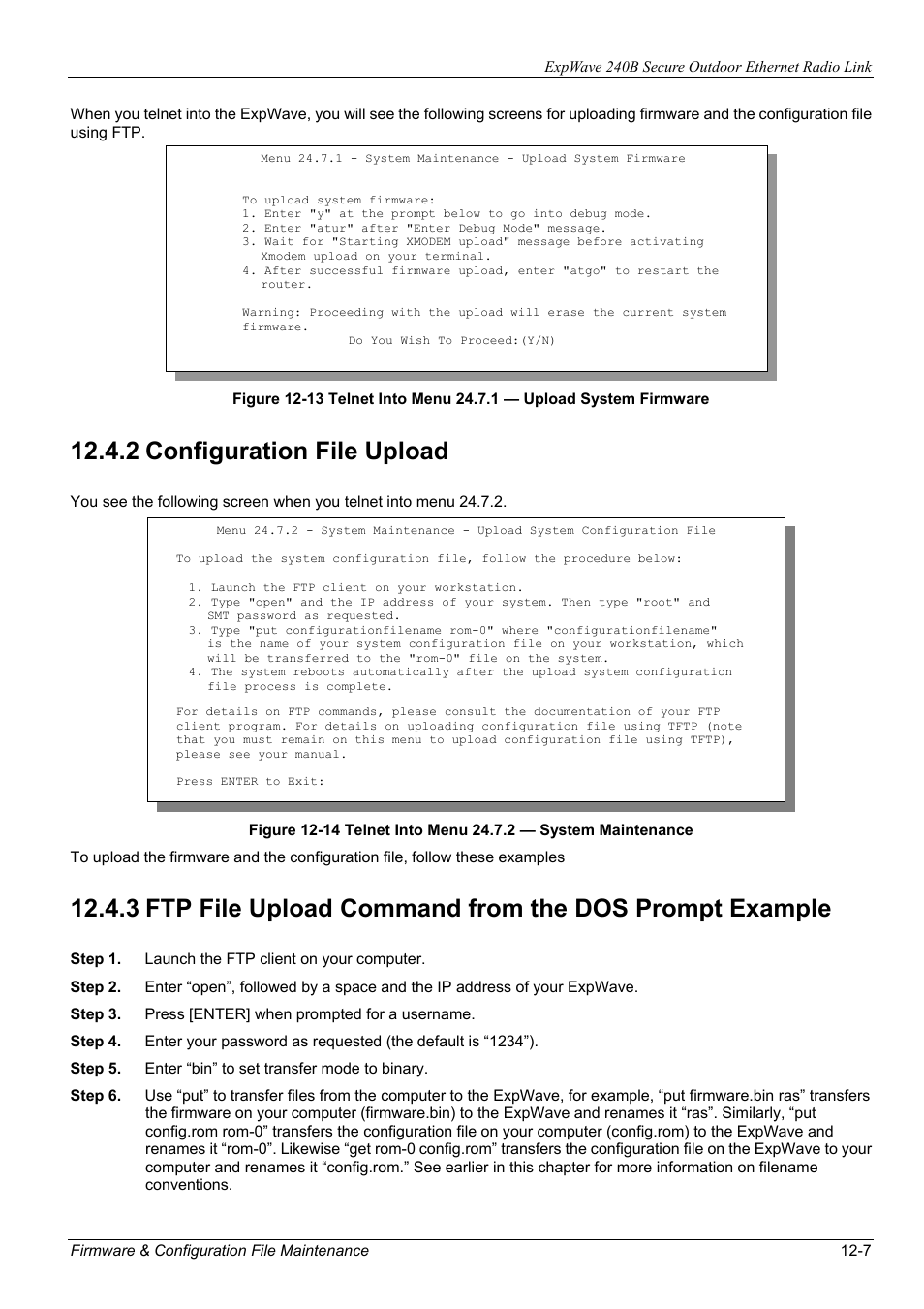 2 configuration file upload | ZyXEL Communications ZyXEL ExpWave 240B User Manual | Page 81 / 96