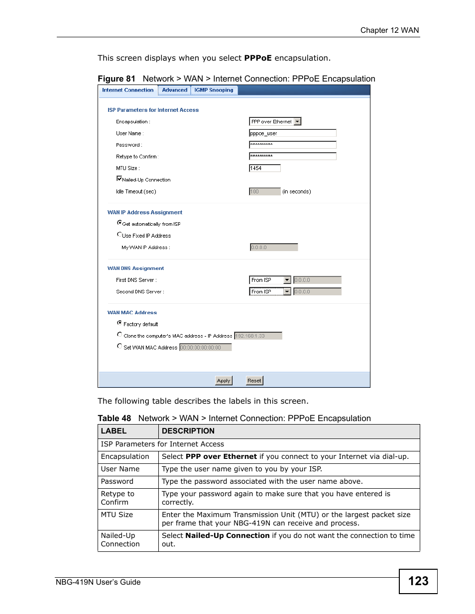 ZyXEL Communications NBG-419N User Manual | Page 123 / 294