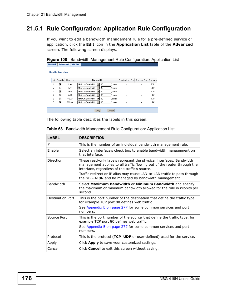 ZyXEL Communications NBG-419N User Manual | Page 176 / 294